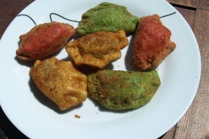 Pierogi panierowane z mięsem (6szt)